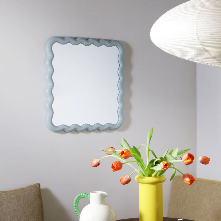 & klevering - Zigzag miroir 60 x 60 cm, mist