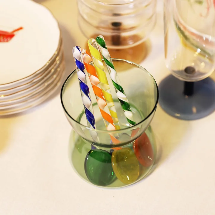 & klevering - Cuillère Swirl, multi (set de 4)