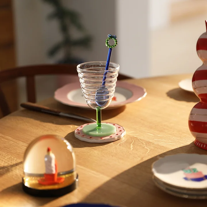 Merry cuillère, bleu (set de 2) de & klevering