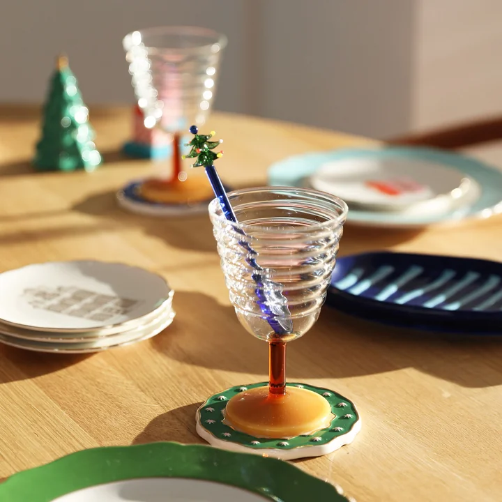 Merry cuillère, bleu (set de 2) de & klevering