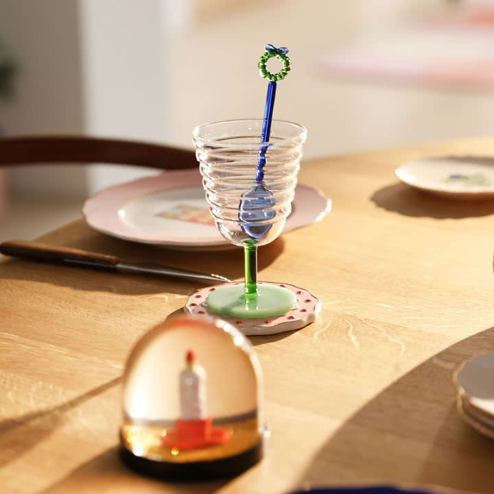 Merry cuillère, bleu (set de 2) de & klevering