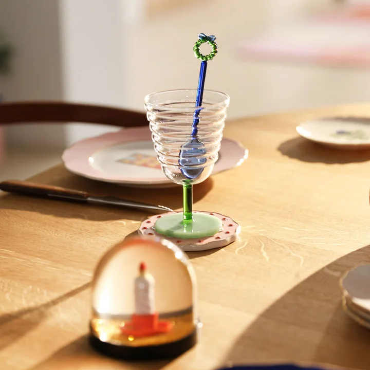 Merry cuillère, bleu (set de 2) de & klevering