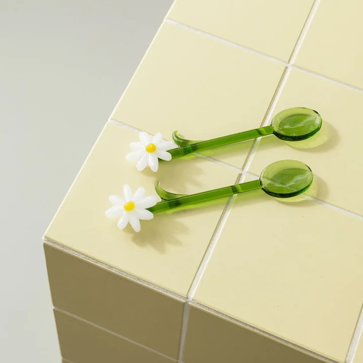 Flora Cuillère, blanc (set de 2) de & klevering