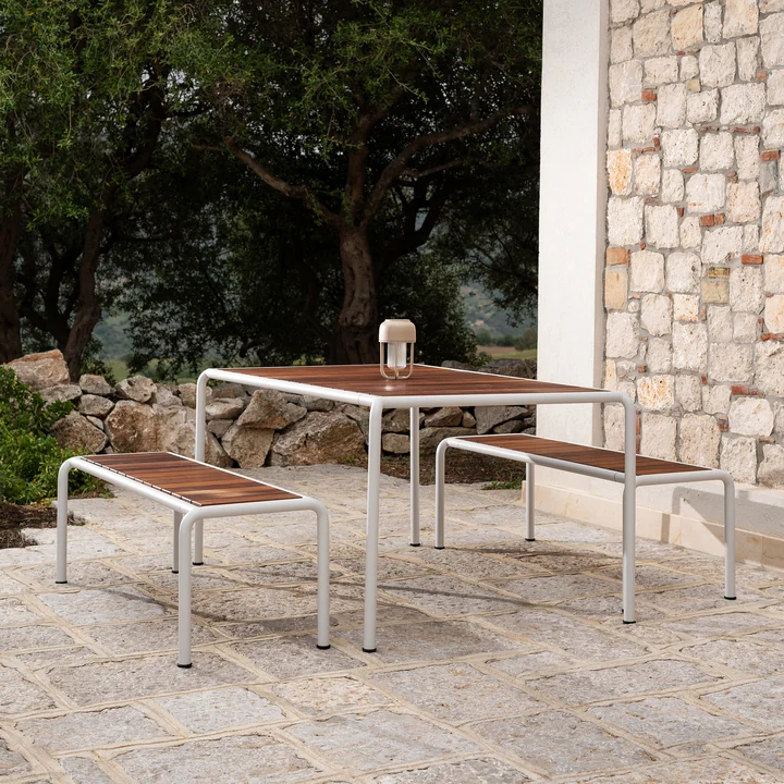 HOUE - Avanti Outdoor Table à manger et banc de jardin