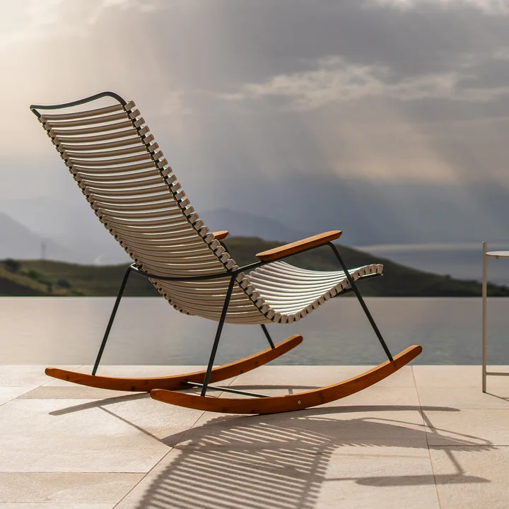 HOUE - CLICK Outdoor Rocking fauteuil à bascule, beige