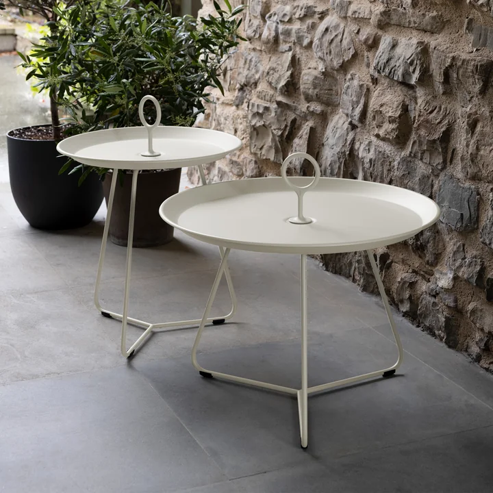 HOUE - Eyelet Tables d'appoint, beige