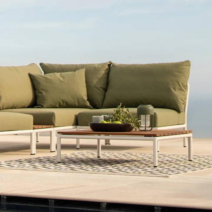 HOUE - Level / Level 2 Table basse, 81 x 81 cm, muted white