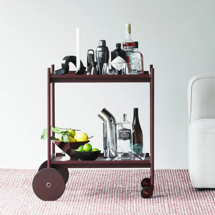 Normann Copenhagen - Rul Trolley, bourgogne