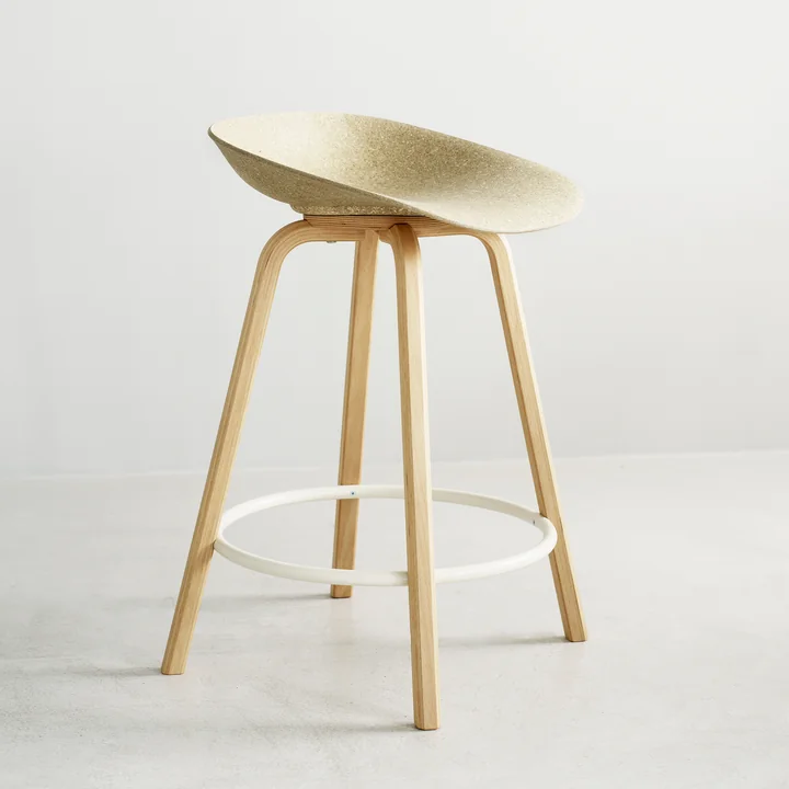 Normann Copenhagen - Mat tabouret de bar 65 cm, hemp / cream