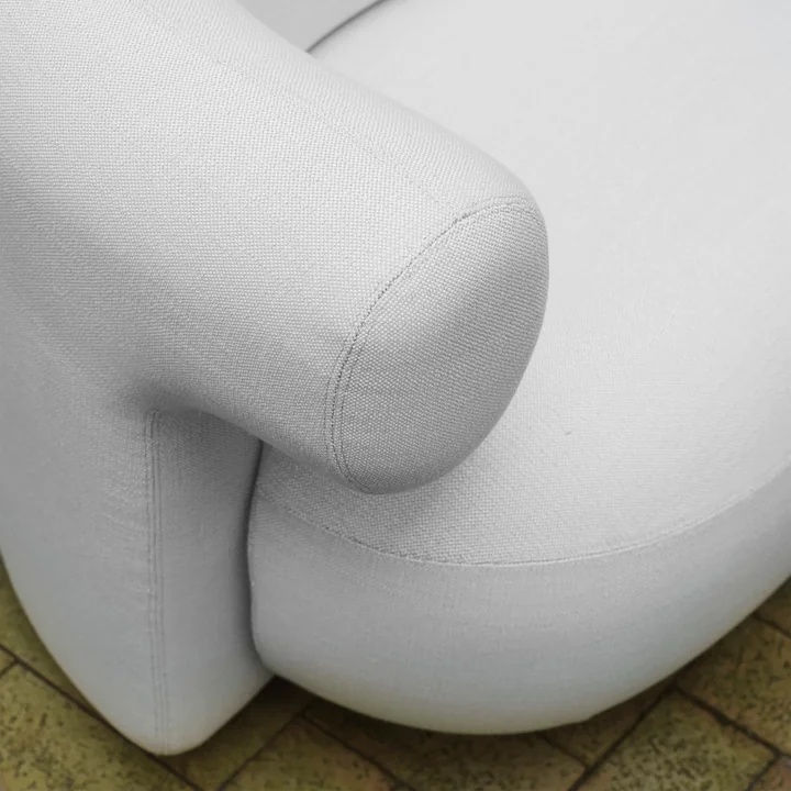 Normann Copenhagen - Burra Outdoor Lounge Chair avec fonction de retournement, wolf (Wander J617)