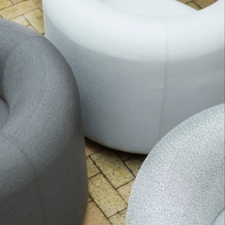 Normann Copenhagen - Burra Outdoor Lounge Chair avec fonction de retournement, groupe