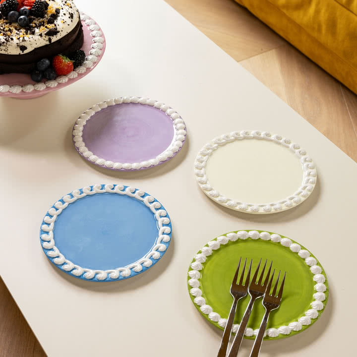 Whip #2 Assiette Ø 17 cm, multi (set de 4) de & klevering