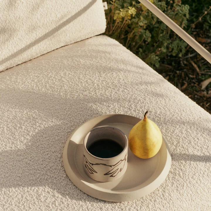 Ferm Living - Desert Outdoor Canapé 2 places, cachemire / blanc cassé (Pure Bouclé)