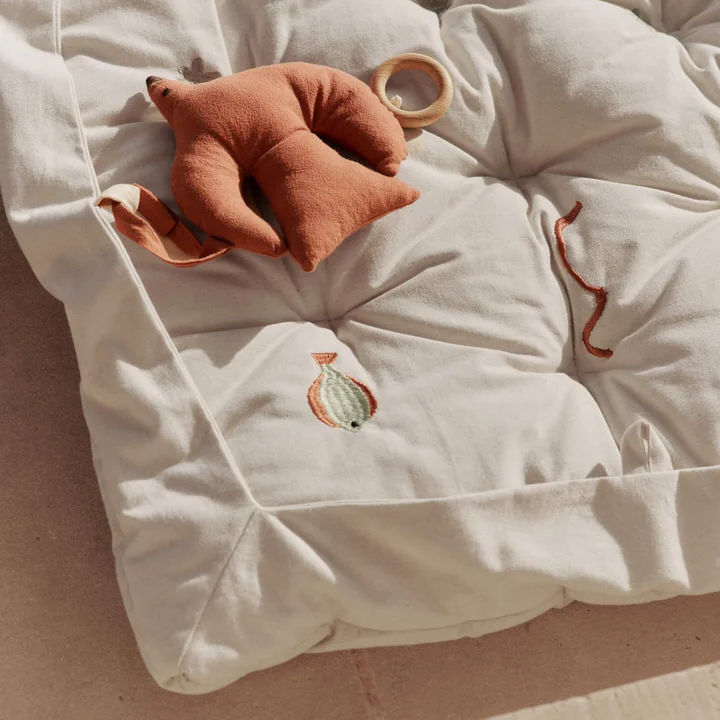 Ferm Living - Tapis de jeu Habour, 100 x 100 cm, naturel