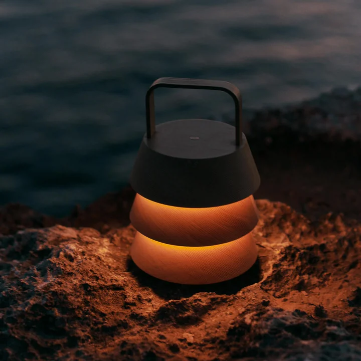 Ferm Living - Luver LED Lampe de table avec accu, nature