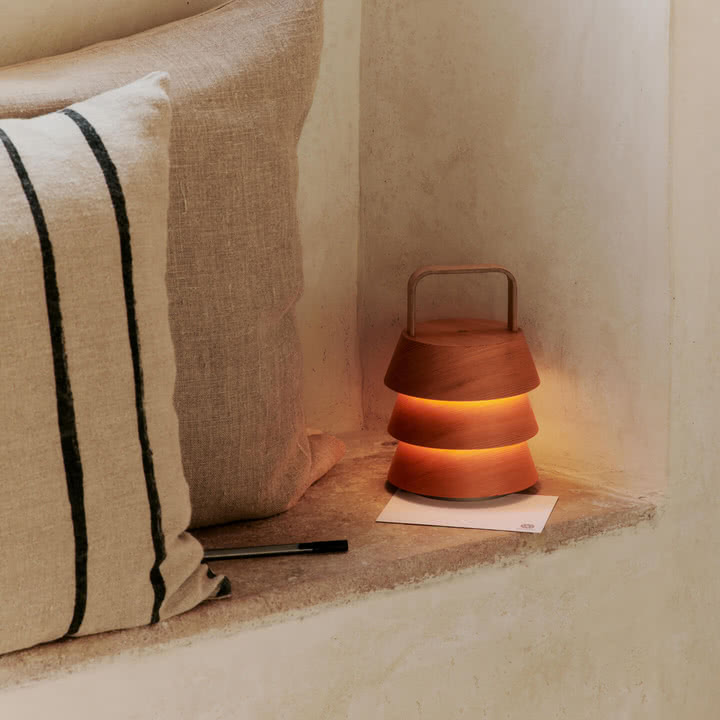 Ferm Living - Oleo Coussin, 50 x 50 cm, lin naturel / noir