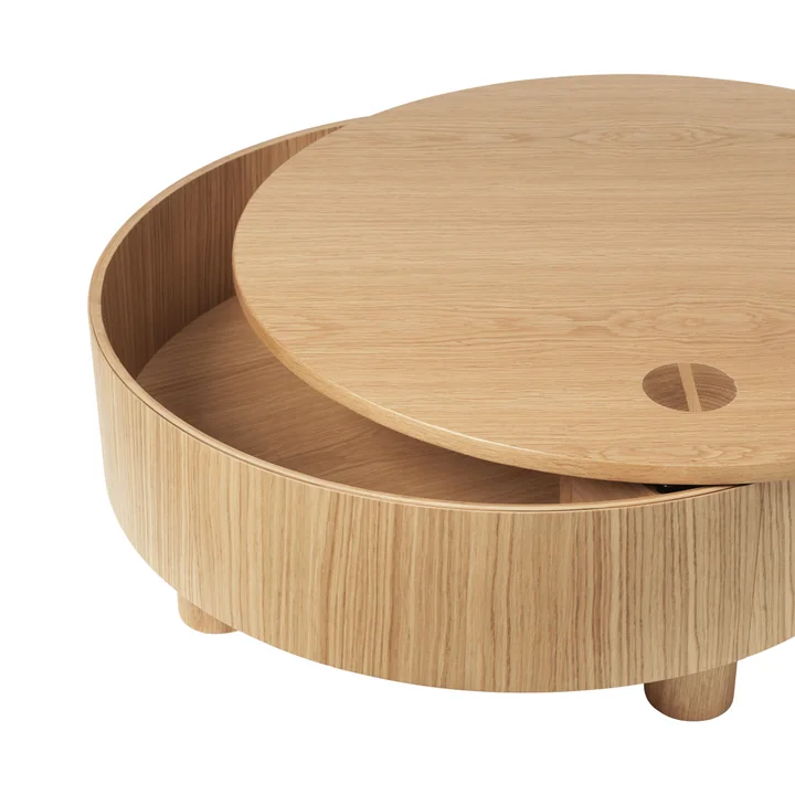 Ferm Living - Table de rangement Olles, chêne naturel