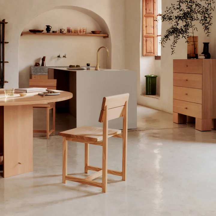 Ferm Living - Chaise Vist, douglas huilé