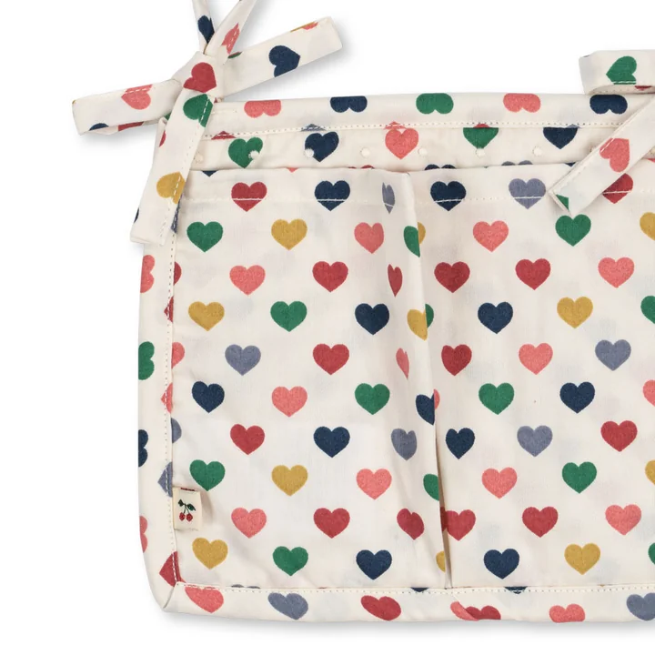 Konges Sløjd - Pochettes de lit matelassées, cœur coloré