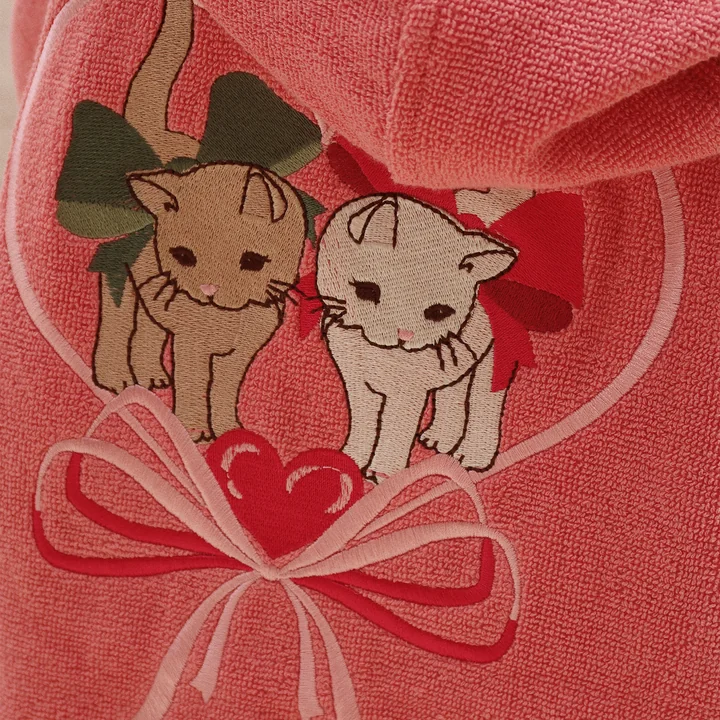 Konges Sløjd - Terry peignoir enfants, flamingo plume