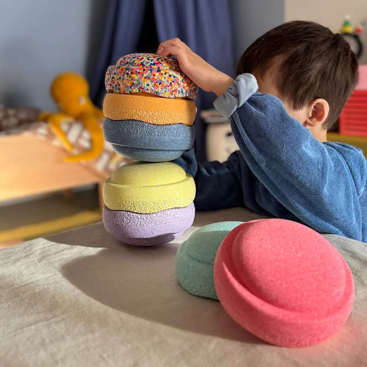 Stapelstein® - Original Mini, Special rainbow pastel (set de 7)