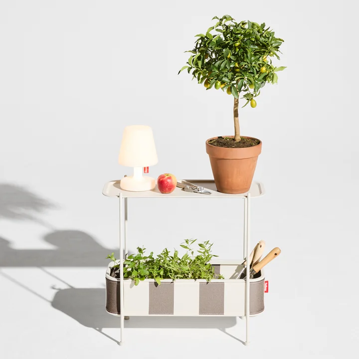 Fatboy - Adoreganizer Table d'appoint, multifonctionnelle, rayée cacao