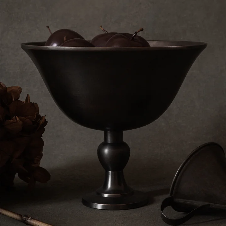 Audo - Pavot Coupe, H 17,6 cm, marron foncé