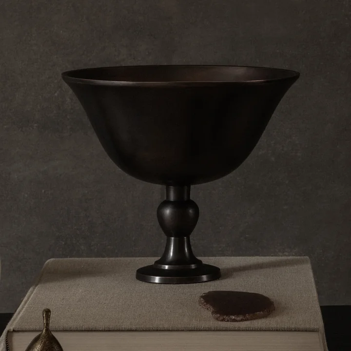 Audo - Pavot Coupe, H 17,6 cm, marron foncé