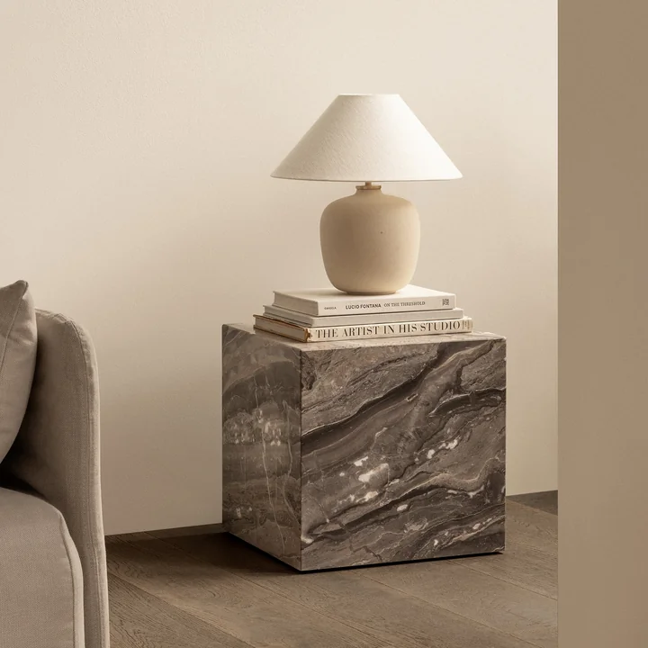 Audo - Plinth Cubic Table d'appoint, Galaxy gris