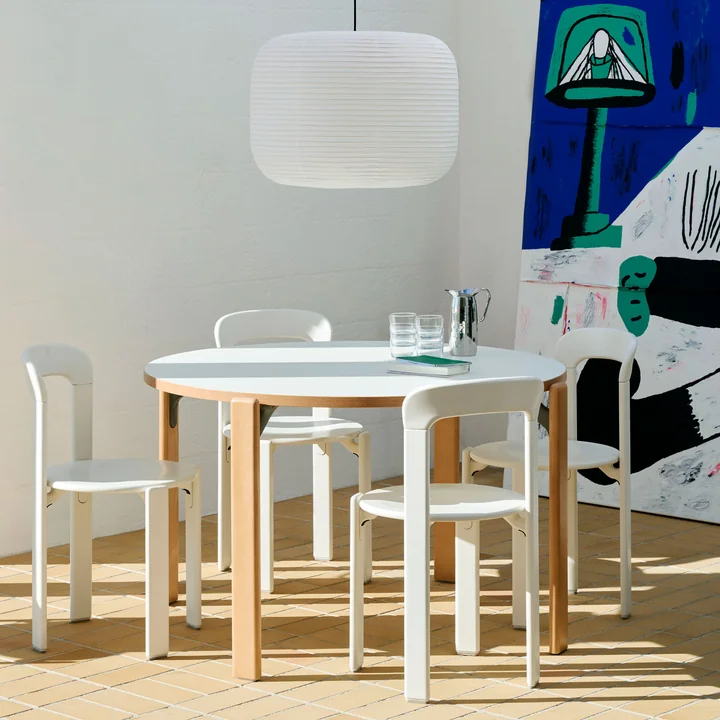 HAY - Rey Chaise, cream white (patins standard)