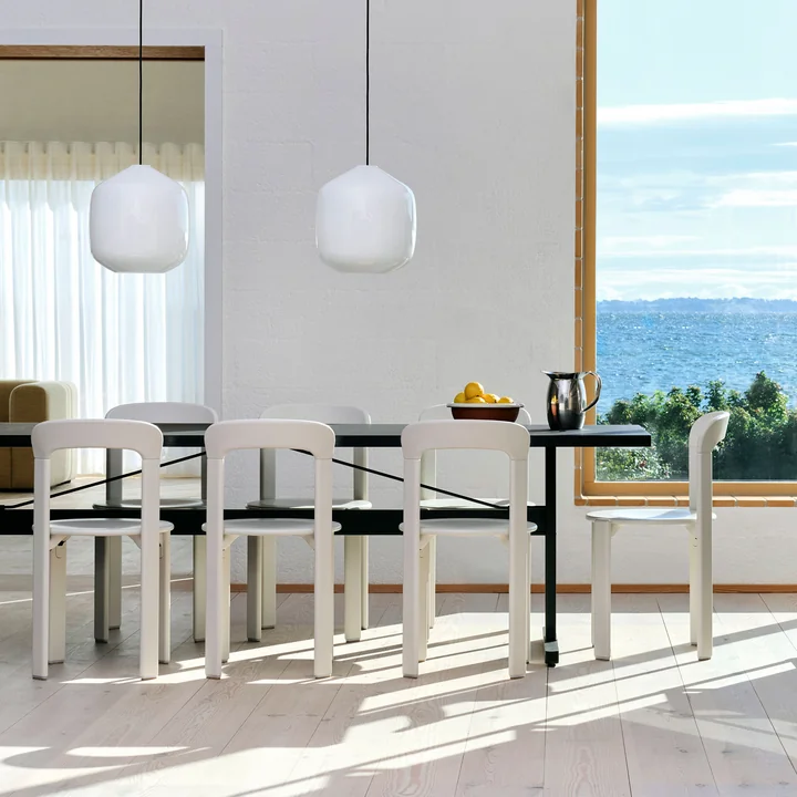 HAY - Rey Chaise, cream white (patins standard)