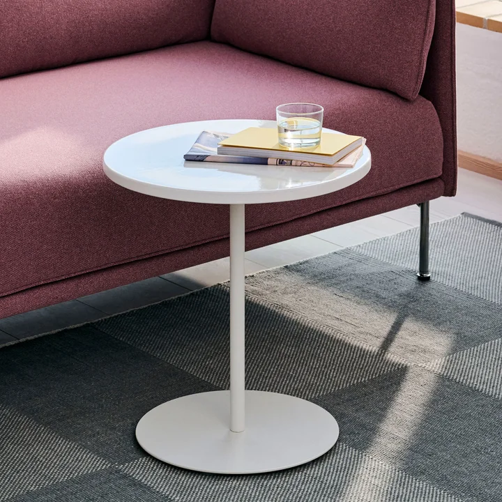 HAY - Pyro table d'appoint, Ø 45 cm, blanc crème / coquille d'oeuf