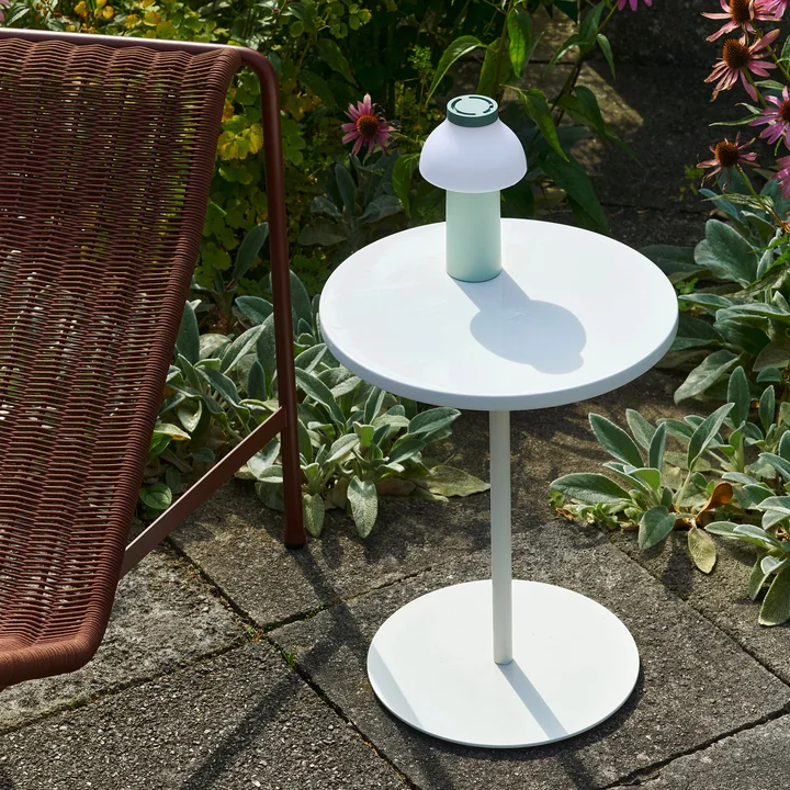HAY - Pyro table d'appoint, Ø 45 cm, blanc crème / coquille d'oeuf