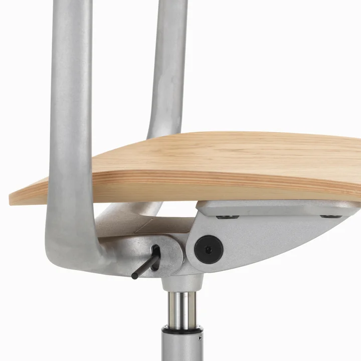 Vitra - Mynt Chaise de bureau, chêne naturel / aluminium sablé