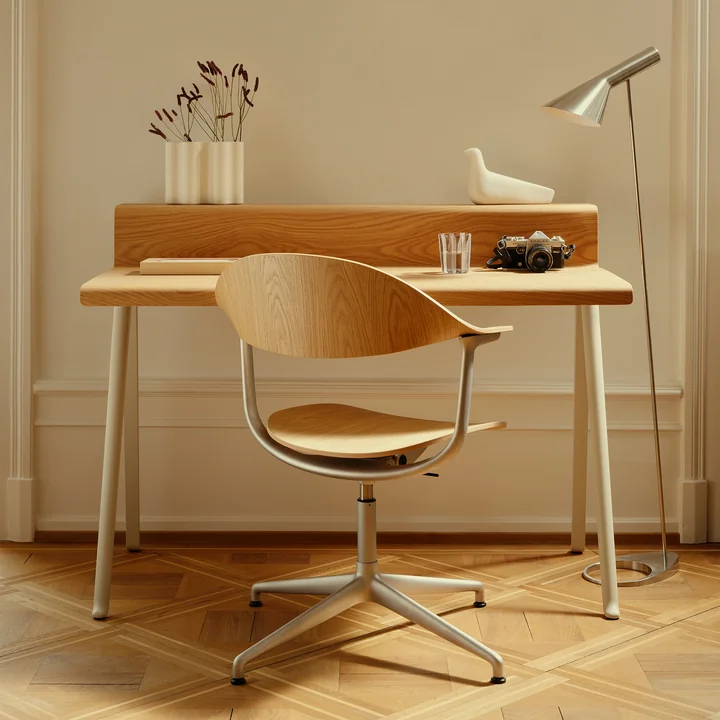Vitra - Courier Bureau, chêne clair / craie