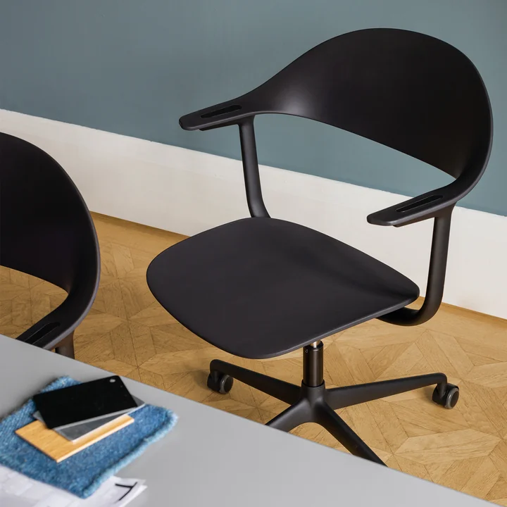 Vitra - Mynt Chaise de bureau, basic dark / noir profond