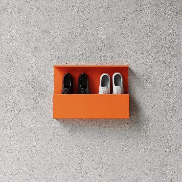 Nichba Design - Étagère à chaussures, 35 x 50 cm, orange