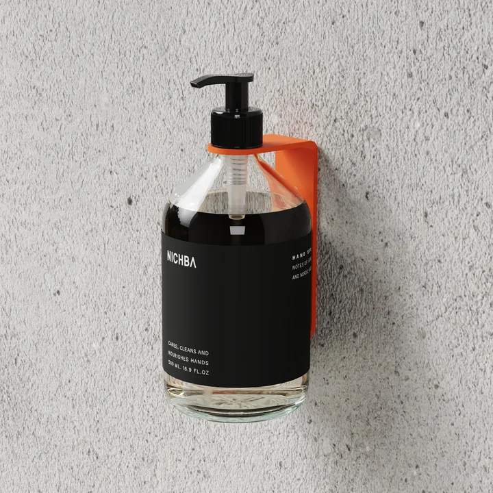 Nichba Design - Support mural pour savon, orange