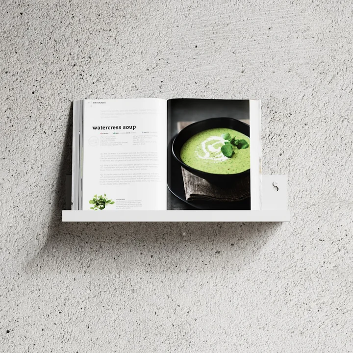 Nichba Design - Étagère murale L40, blanc