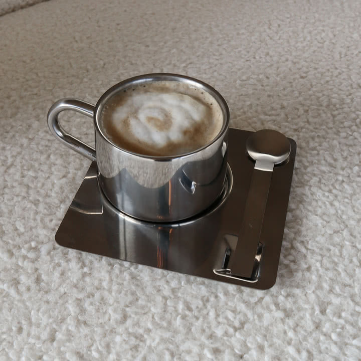 Nichba Design - Set à café, acier inoxydable