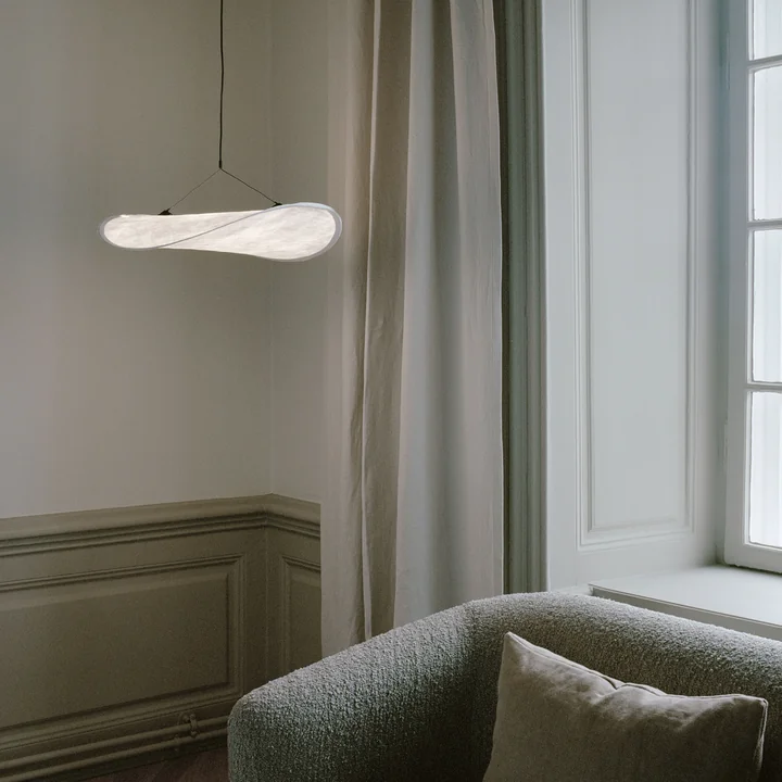 New Works - Tense LED Lampe suspendue, 55 cm, blanc