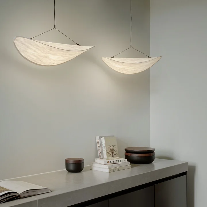 New Works - Tense LED Lampe suspendue, 55 cm, blanc