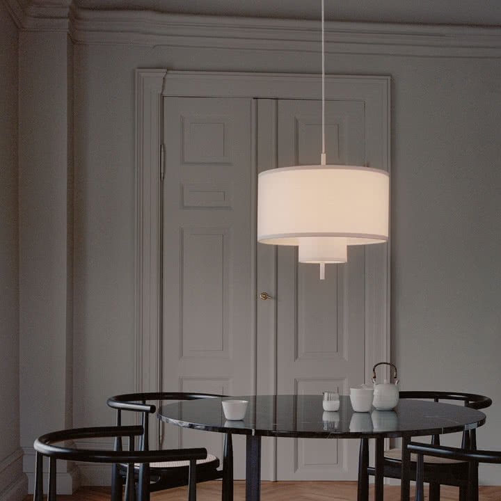 New Works - Margin Lampe suspendue Ø 50 cm, blanc