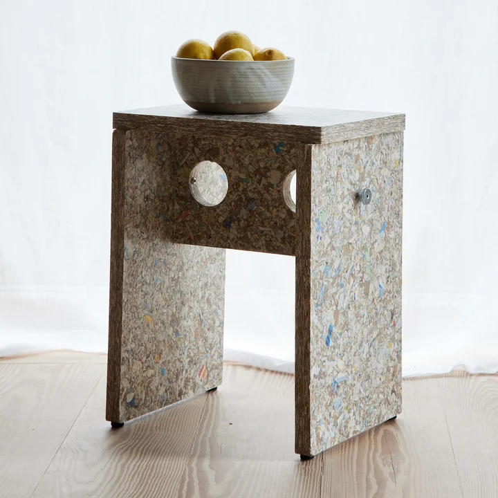 Form & Refine - Remake tabouret, H 45,5 cm, gris