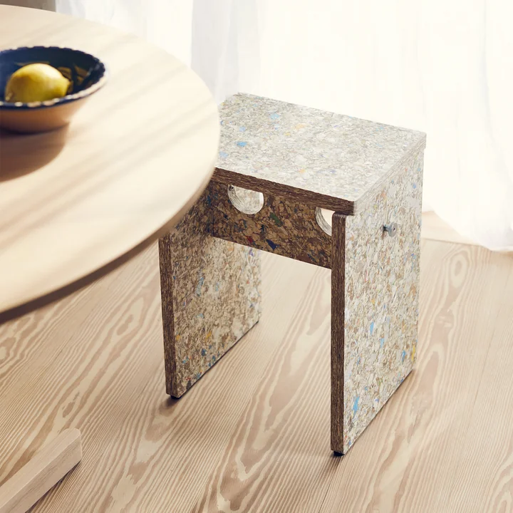 Form & Refine - Remake tabouret, H 45,5 cm, gris