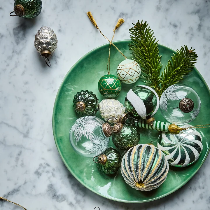 House Doctor - Candle Ornements, vert