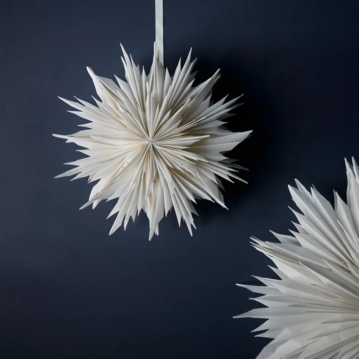 House Doctor - Dust Papier poinsettia, Ø 30 cm, blanc cassé