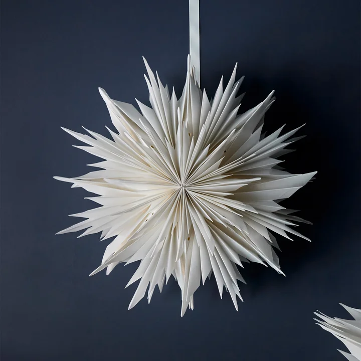 House Doctor - Dust Papier poinsettia, Ø 40 cm, blanc cassé