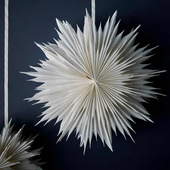 House Doctor - Dust Papier poinsettia, Ø 60 cm, blanc cassé