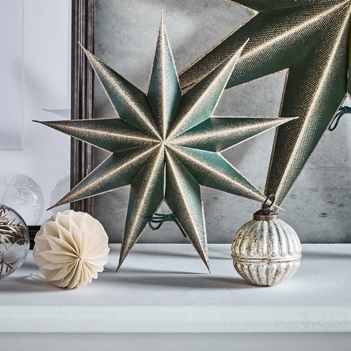 House Doctor - Rhomb Ornements, Ø 7,5 cm, argent antique